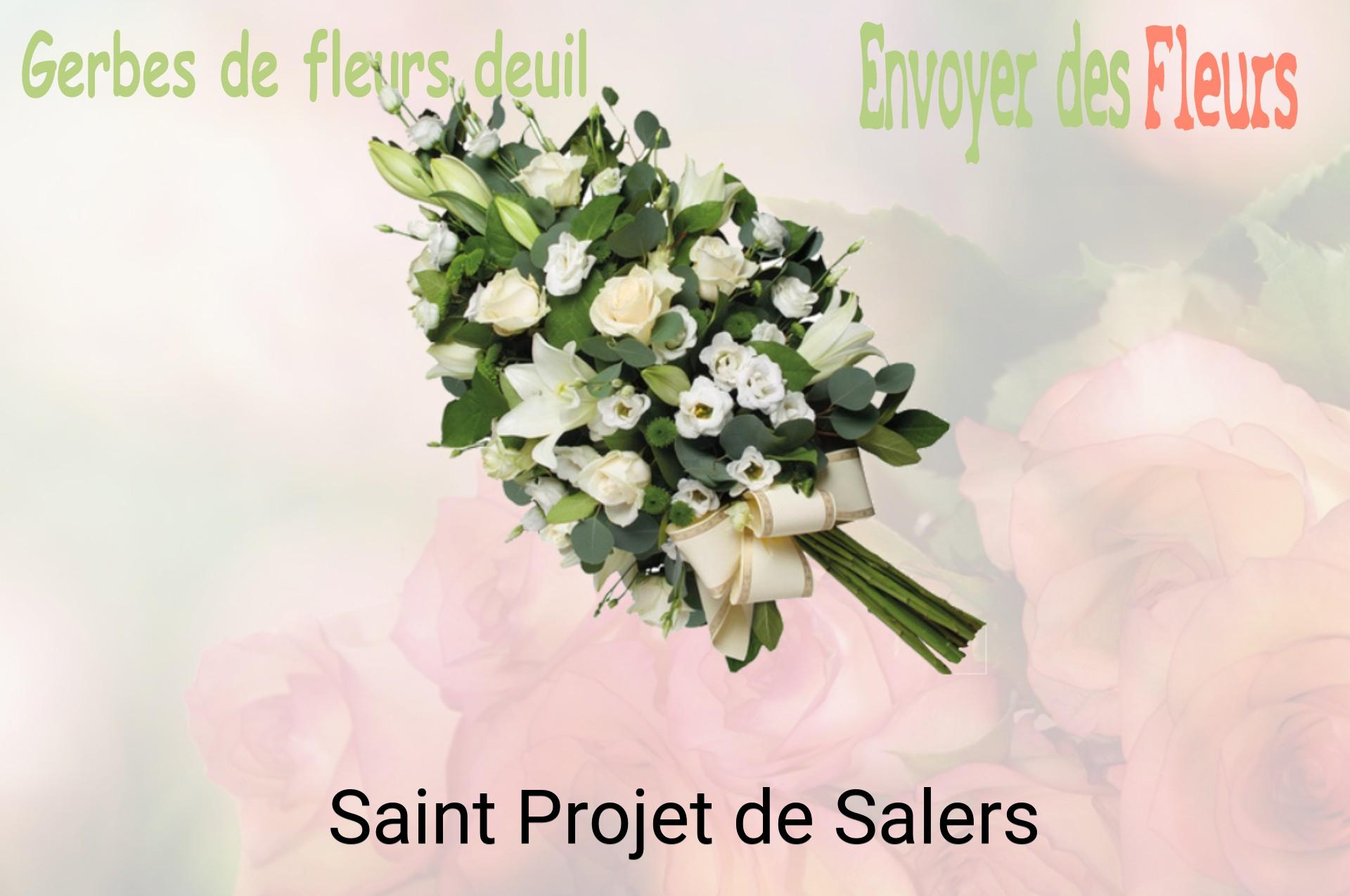 Gerbe de fleurs de deuil livrée à Saint-Projet-de-Salers